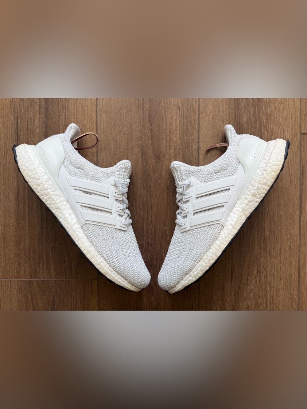 Adidas Ultraboost 4.0 DNA Parley Men's Size 9 Cream White Running Shoes FY9120